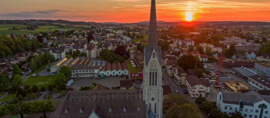 Stockaufnahmen der Evangelischen Kirche in Amriswil