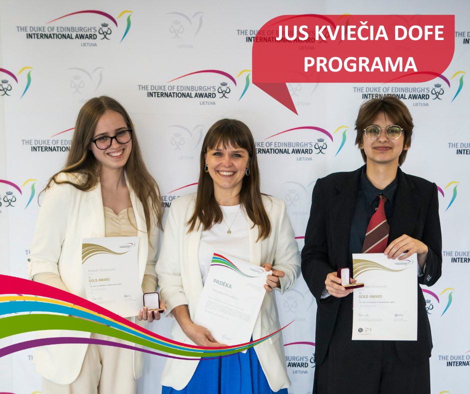 Kviečiame tapti tarptautinės DofE programos partneriais