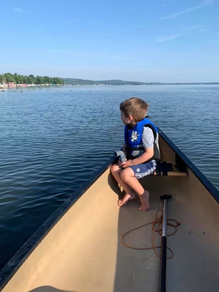 Looking out at Lake Chautauqua