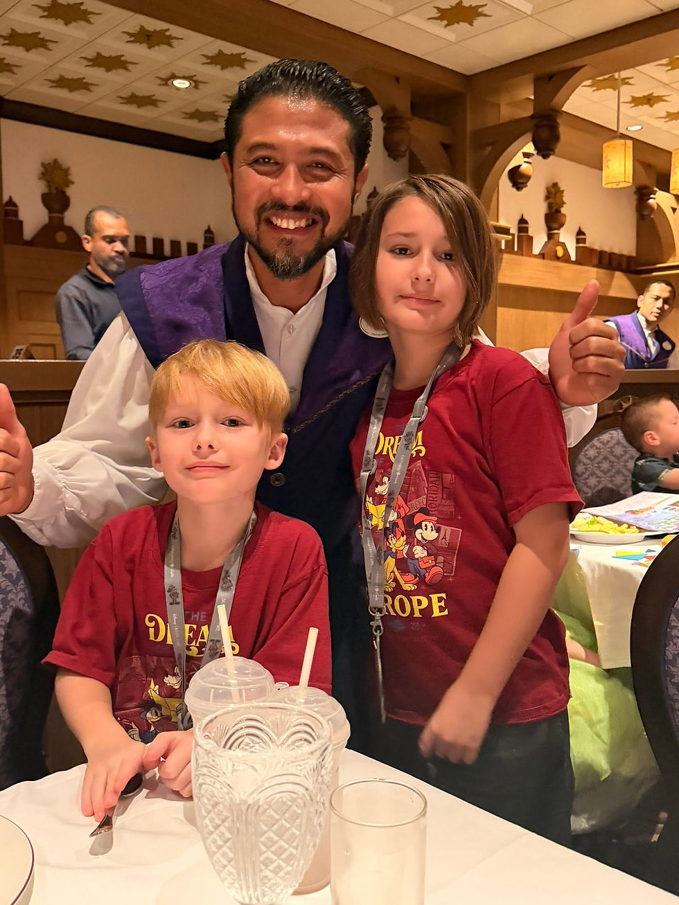Our boys loved our servers, who were so friendly and wonderful with them!
