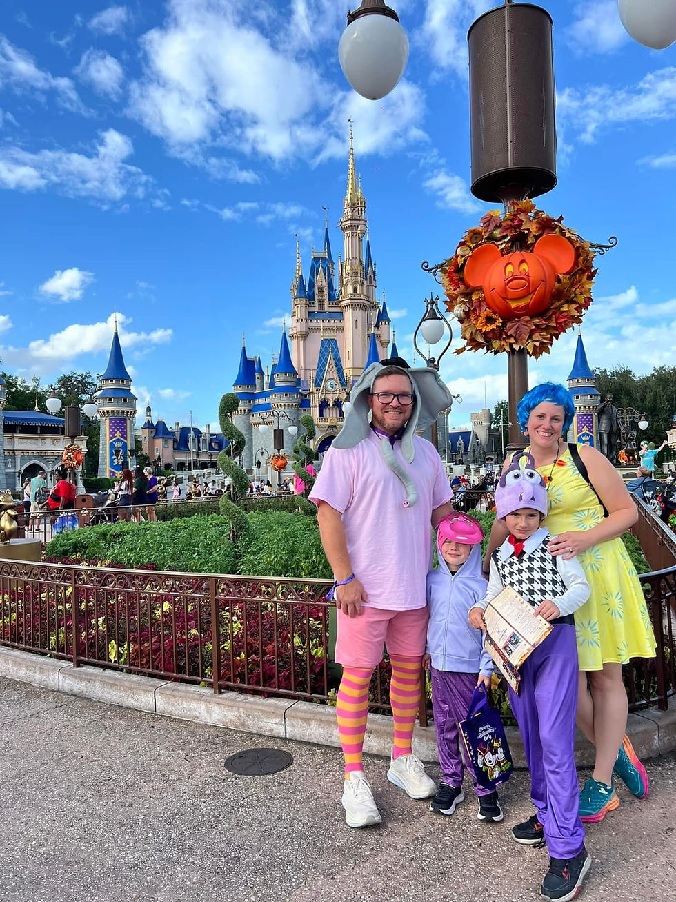 Family Bliss On the Go to Mickey's Not So Scary Halloween Party