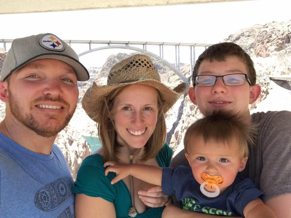 Drove past the Hoover Dam on our Southwest road trip with kids