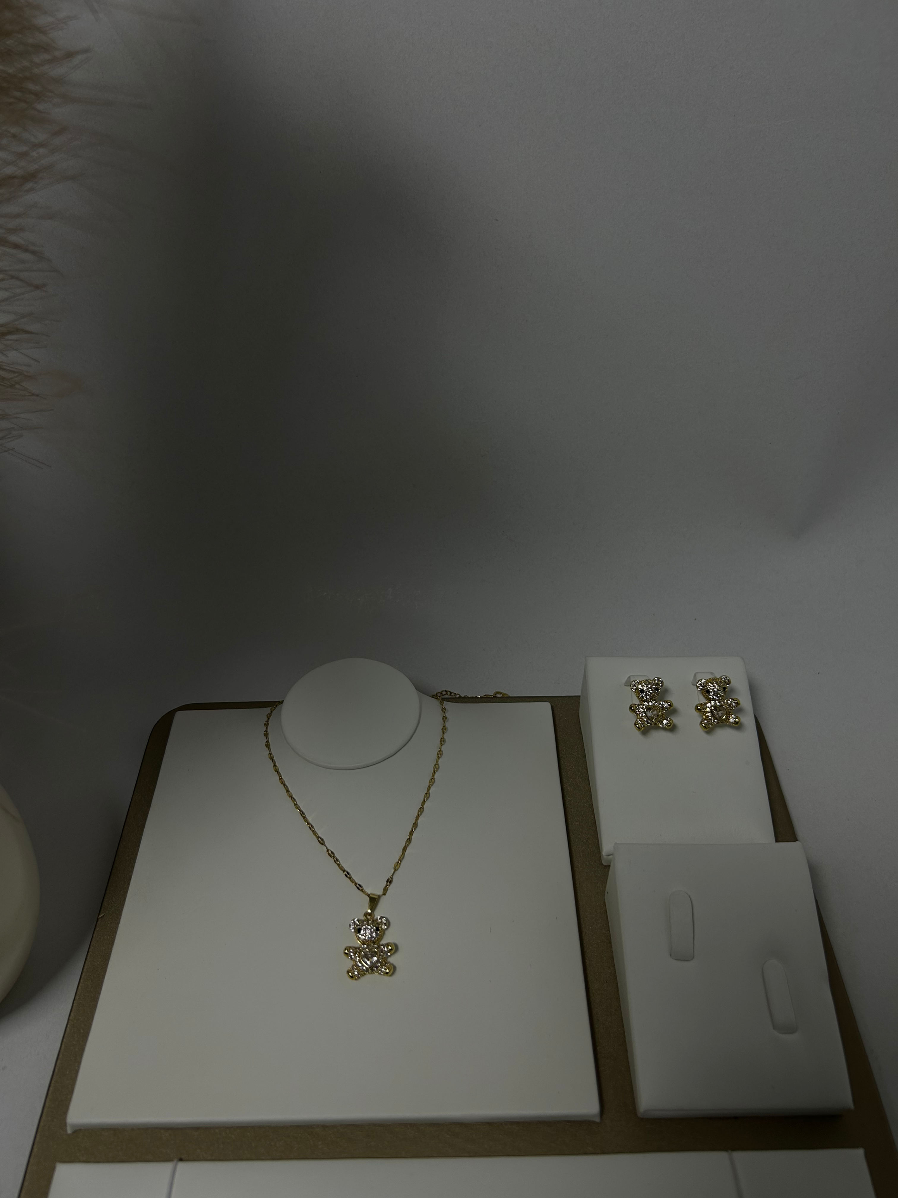 Gold Teddy Bear set