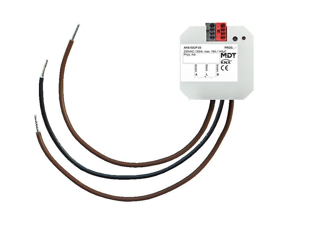 AKS Switch Actuator 2-fold Χωνευτός