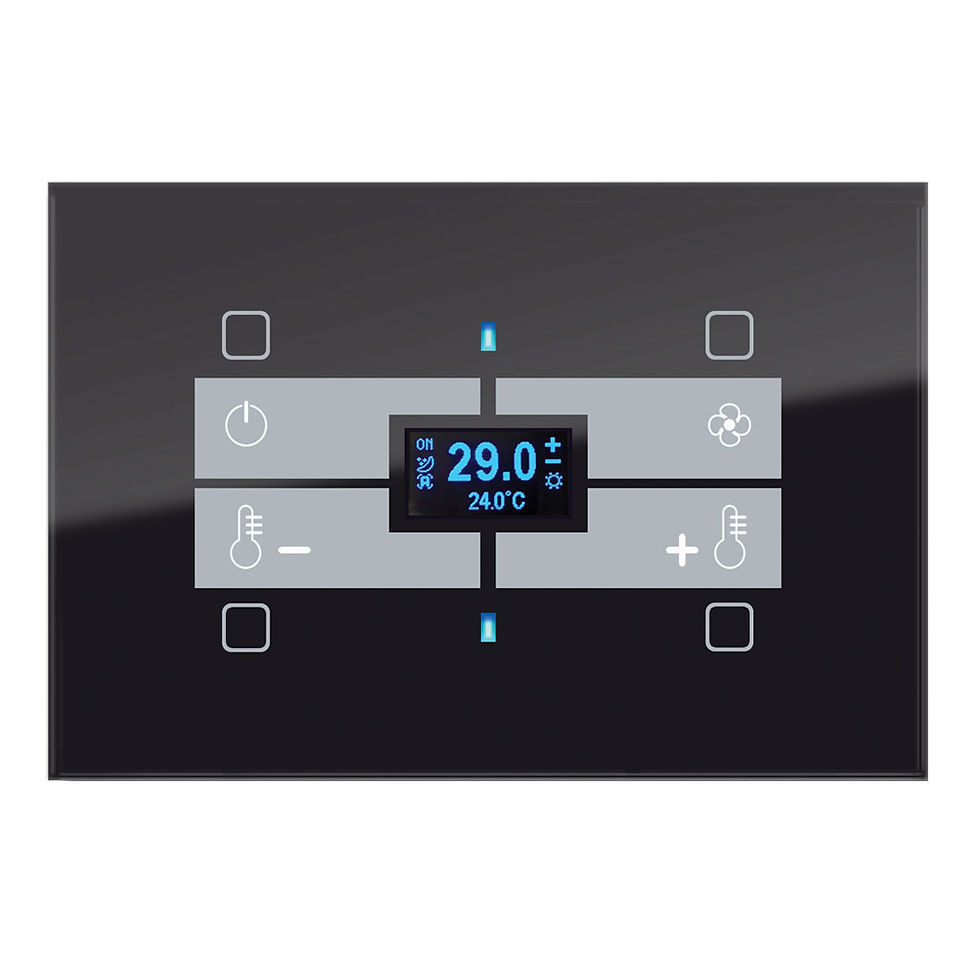 Μικρογραφία: Qubik Glass Button Xωρητικός Θερμοστάτης KNX