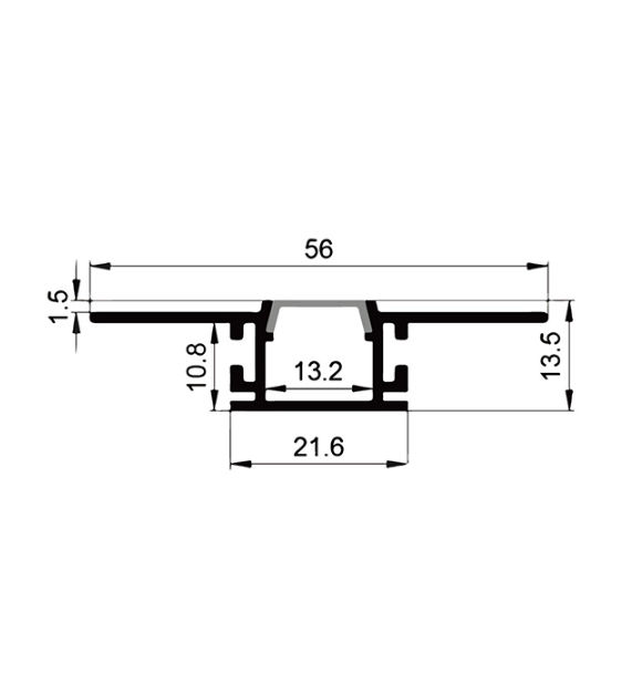 Μικρογραφία: LE5614Κ Aluminum Profile Drywall Series