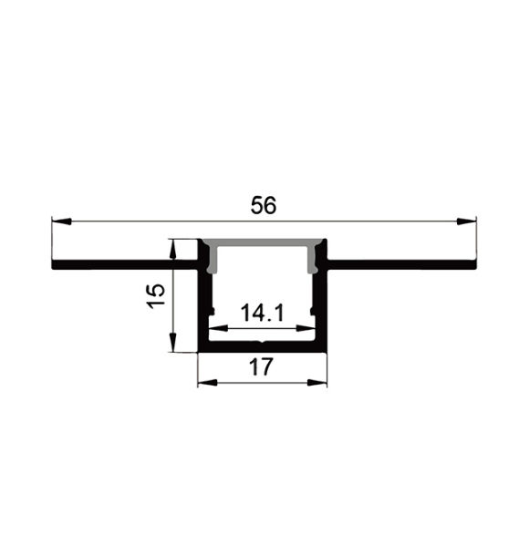 Μικρογραφία: LE5615 Aluminum Profile Drywall Series