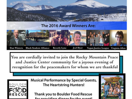 Pictures from RMPJC Peacemaker of the Year Dinner 2016