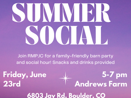 Come to our Summer Social!!