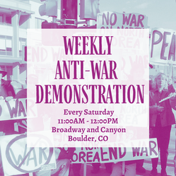 Free Palestine: Weekly Anti-War Demonstration