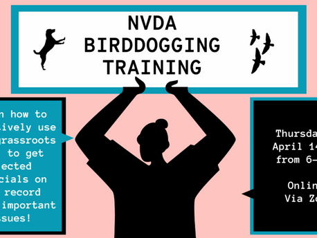 New Date! Birddogging Training 4/14!