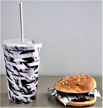 NATO-Draht Kunst Skulptur NATO concertina wire Art Sculpture