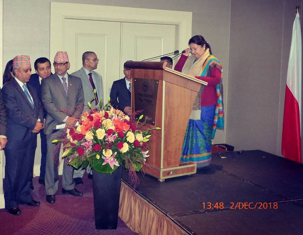 Nepal President visit Host by Nepal Embass Germany and NRN Poland