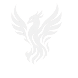 "Logo fénix de DRAVA Fitness, símbolo de renacimiento y disciplina deportiva"