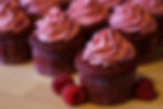 Raspberry velvet cupcakes