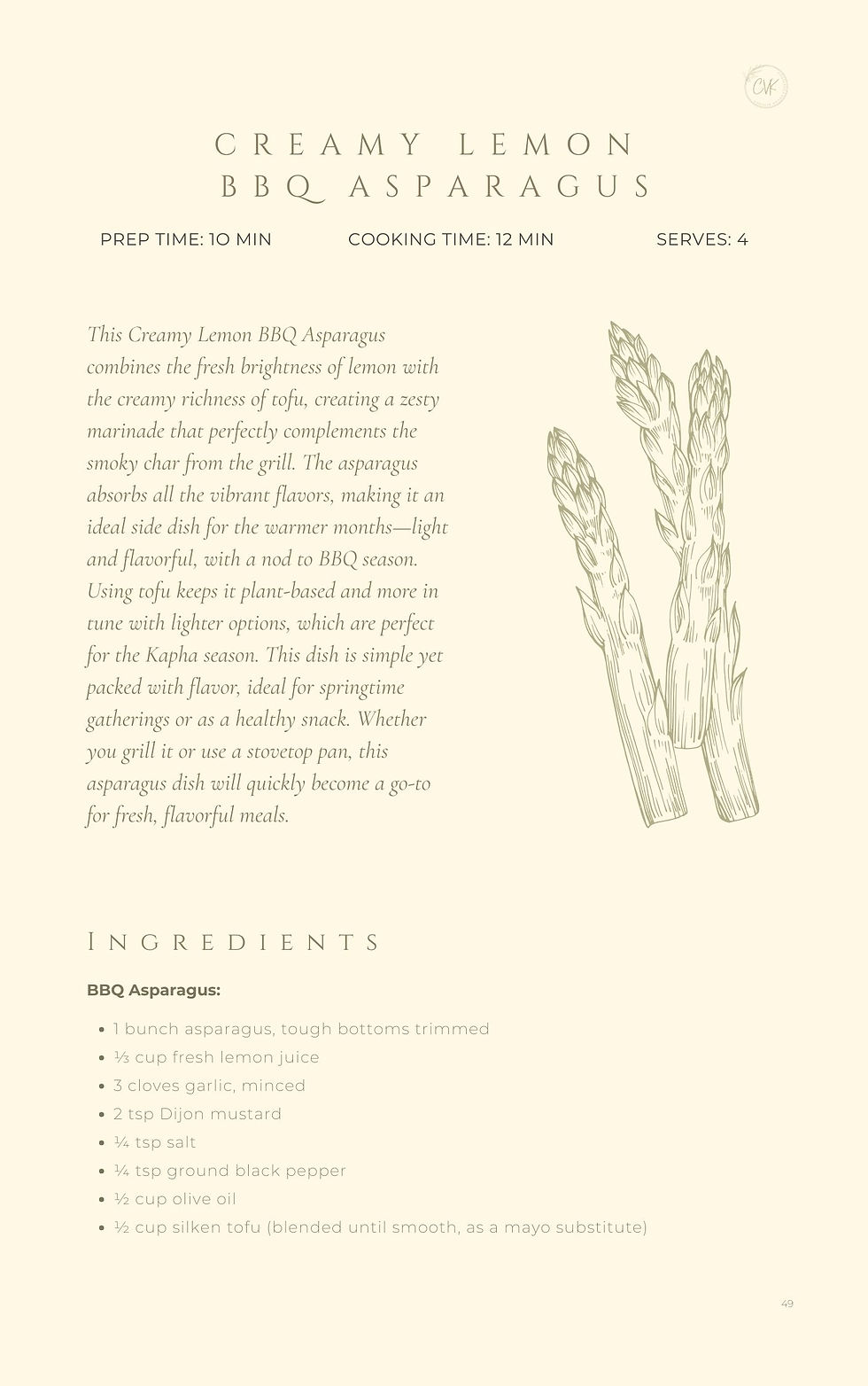 Thumbnail: Nourishing the Body & Earth In Season: A Spring Cookbook of Plant-Based Recipes