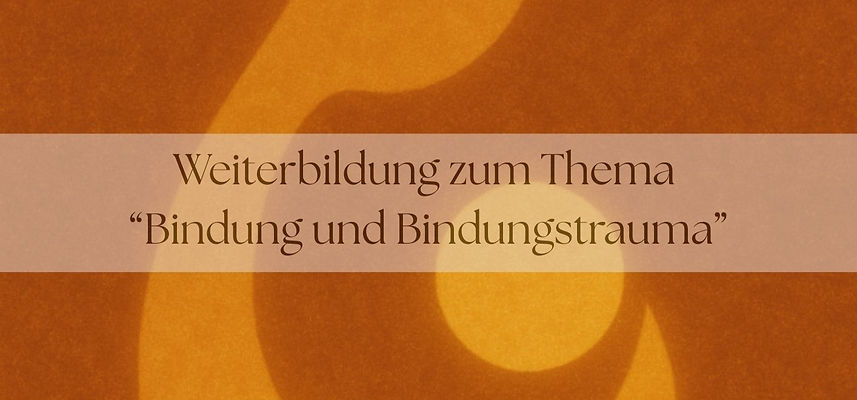 Weiterbildung zum Thema Bindung und Bindungstrauma