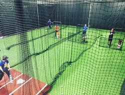 AA Bantam working the compound #lacombedodgers #baseballlife _thecompoundcages