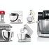 Comparatif visuel de 6 robots pâtissiers recommandés pour le CAP : Moulinex Masterchef, Kenwood kMix, Kenwood Titanium Chef, KitchenAid, Smeg et Bosch Série 6. Idéal pour choisir un robot adapté à la pâtisserie professionnelle.
