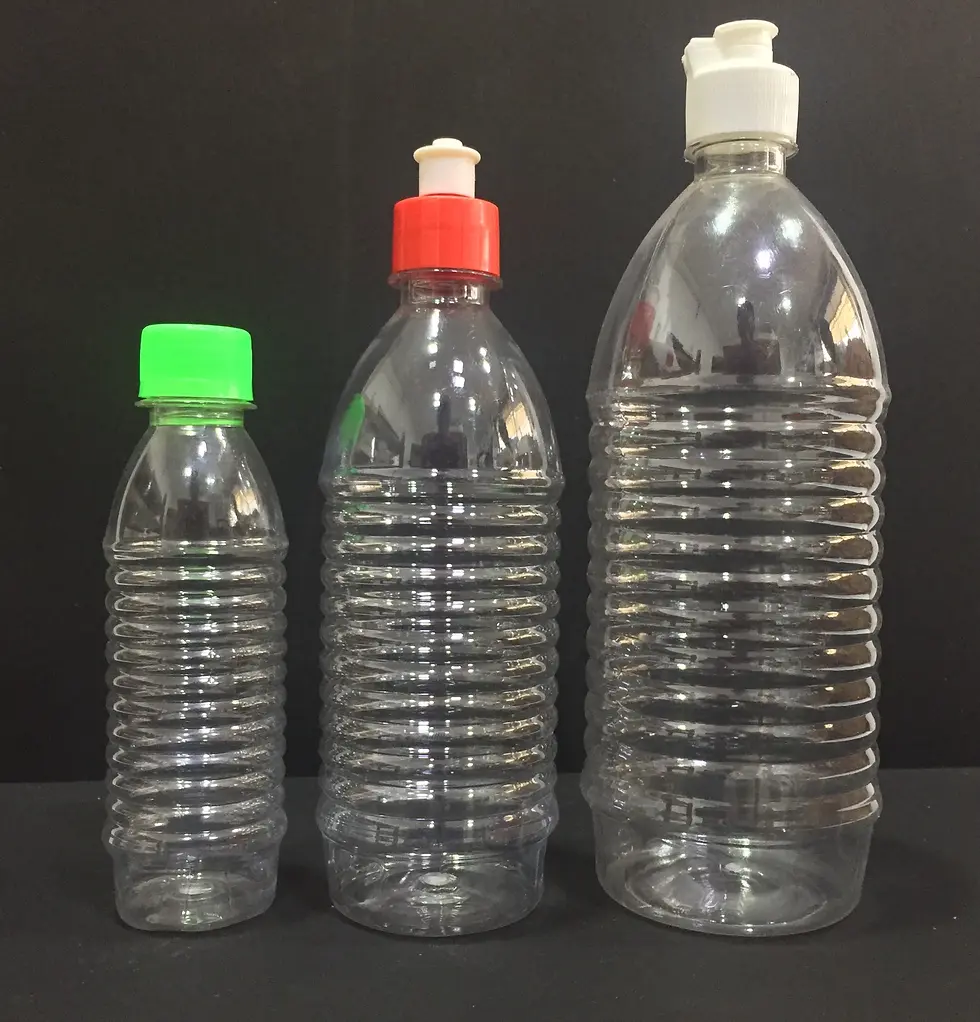 Thumbnail: Empty Phenyl RIB Shape Plastic Bottle 4