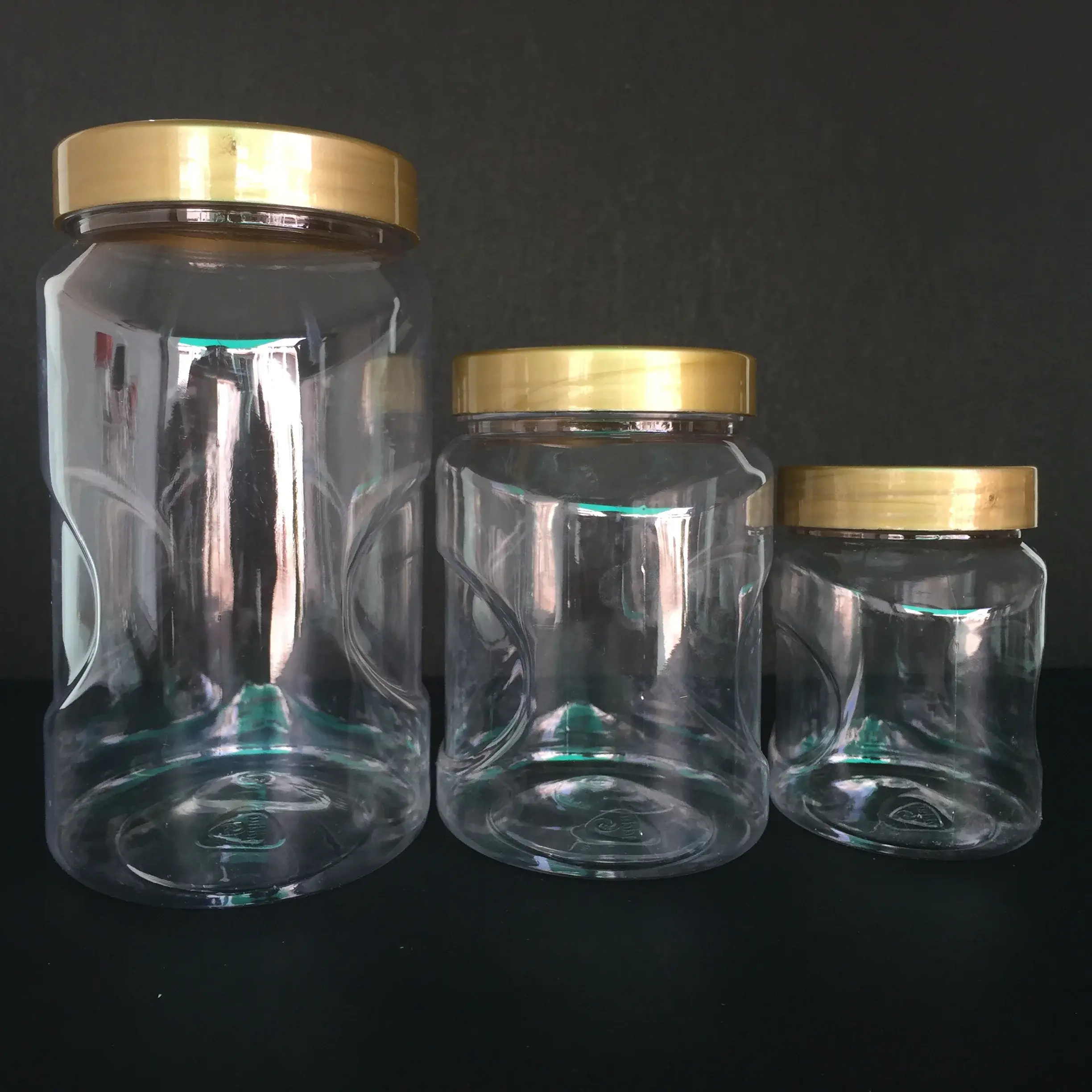 Food Packaging Oval Shape Plastic Jar 1