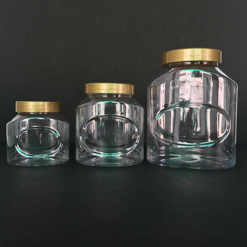 Thumbnail: Food Packaging Oval Shape Plastic Jar 3