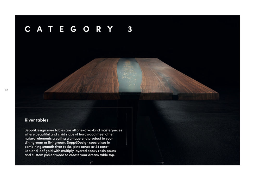 Unique river tables