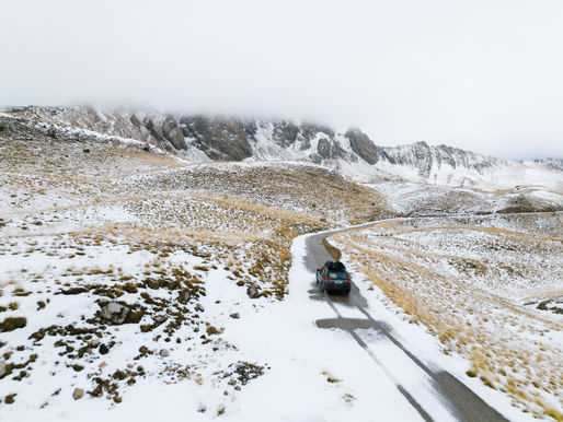 Le Monténégro et l'Albanie sous la neige