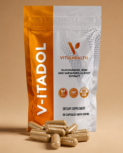 V-itadol by Vitalhealth for Athritis support and inflammation | FL Online Health Mart