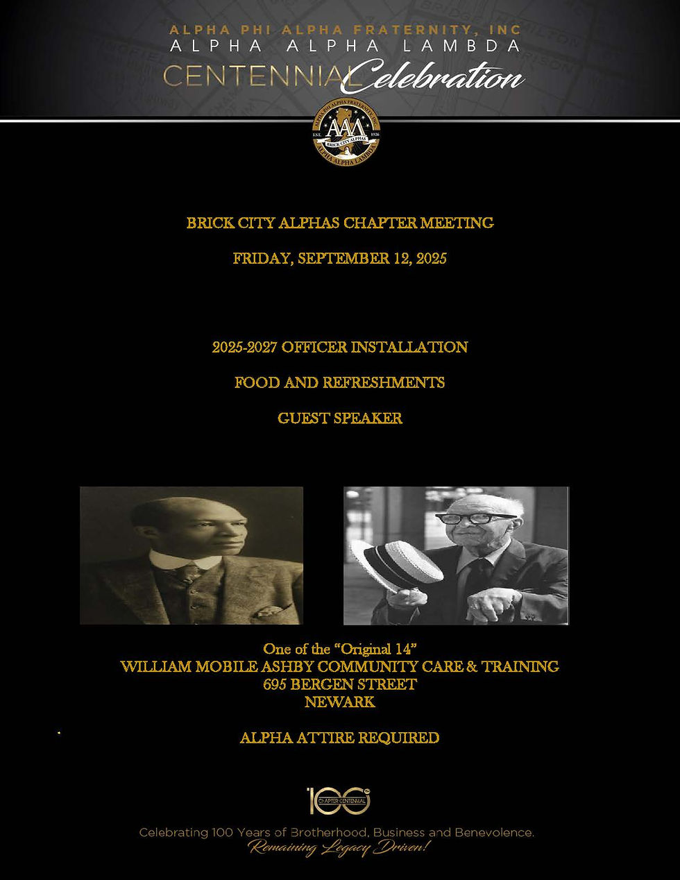 AAL September 12th Chapter Meeting