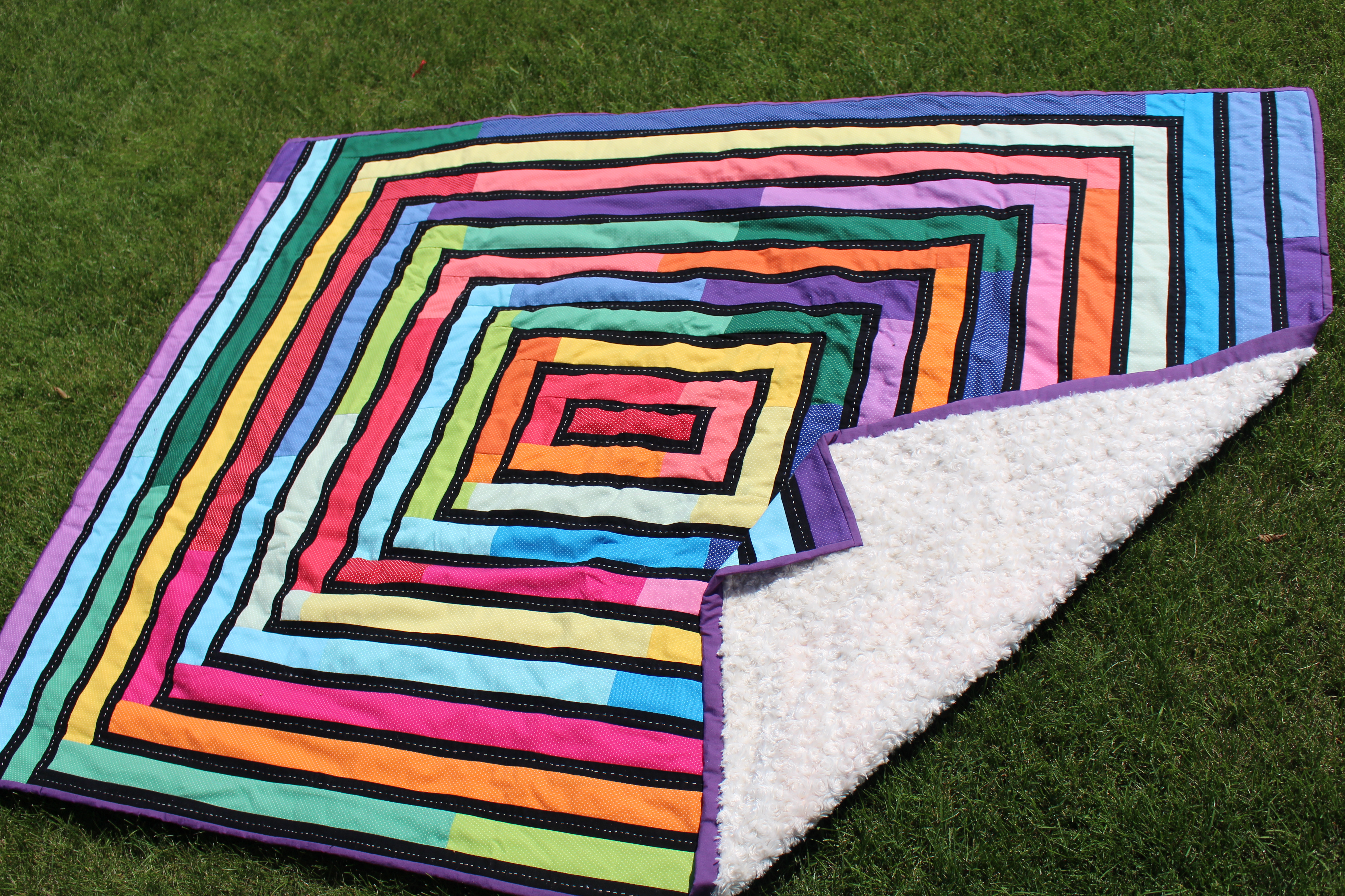 Adele's Rainbow Basket Quilt