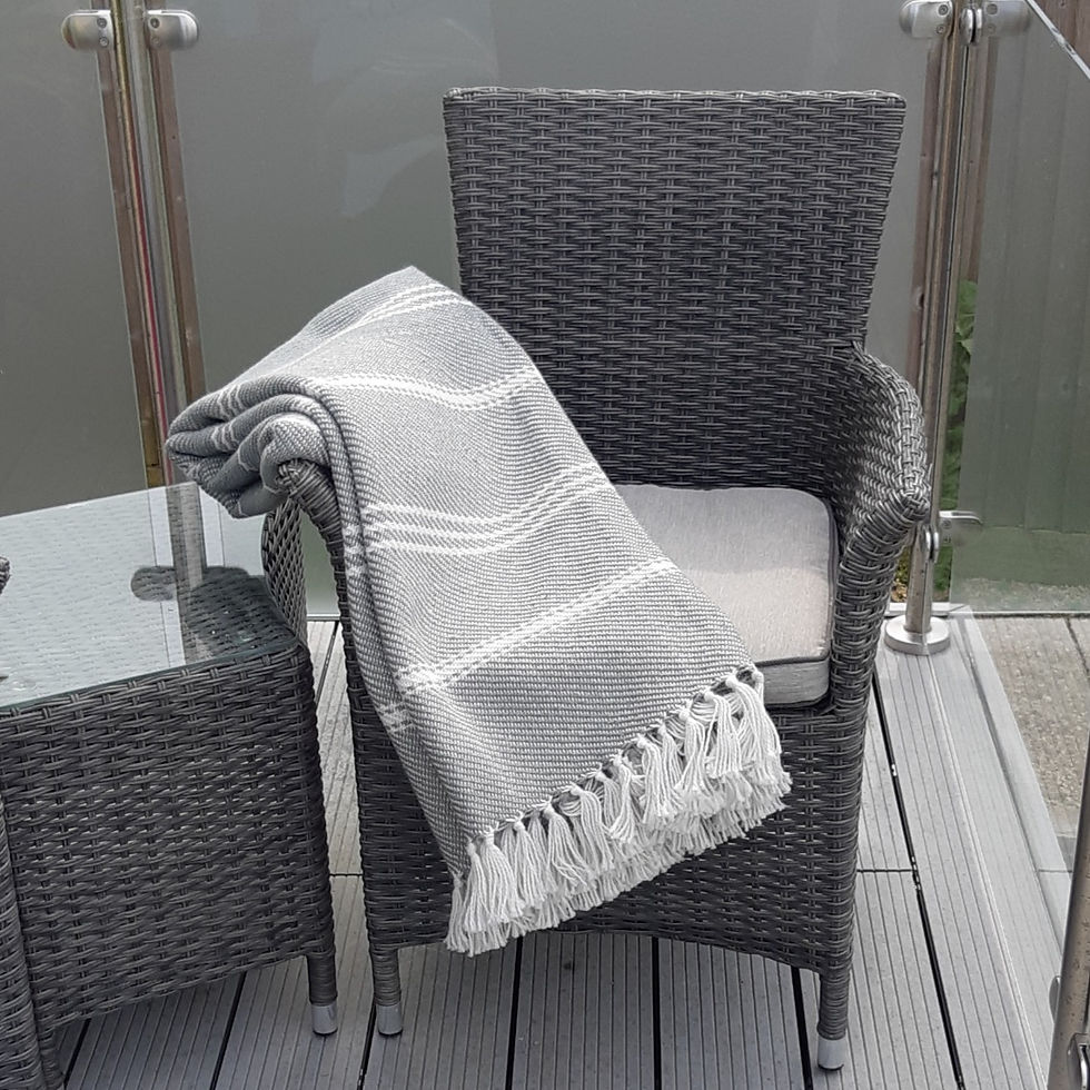 Thumbnail: Weaver Green Oxford Stripe Blanket