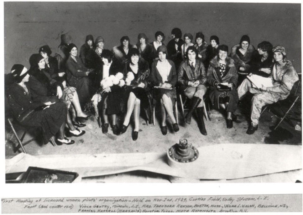 Charter Members of The Ninety-Nines, New York, 1929 -- Smithsonian National Air and Space Museum Archives