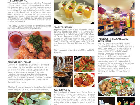 Crown Regency Hotels: A Culinary Discovery