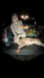 After field dressing and dragging it up to the truck by myself (proud moment!), Gabe loaded it into the bed and snapped a few pics before we headed to the butcher.