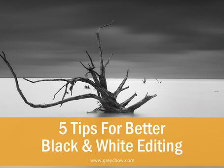 5 Tips for better Black & White editing