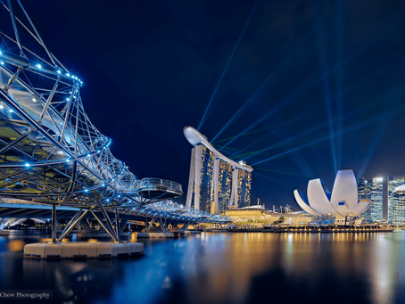 The Marina Bay Sands Light Show – Before & After