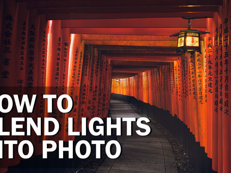 How to blend lights into a photo