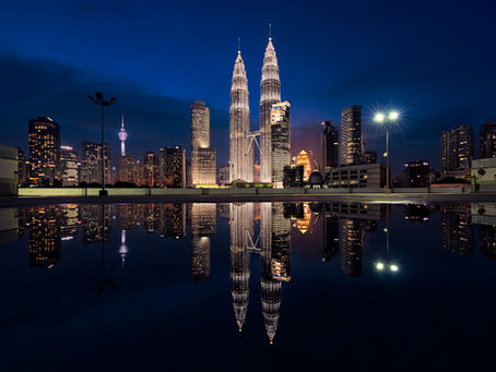 Kuala Lumpur Twin Tower Reflection