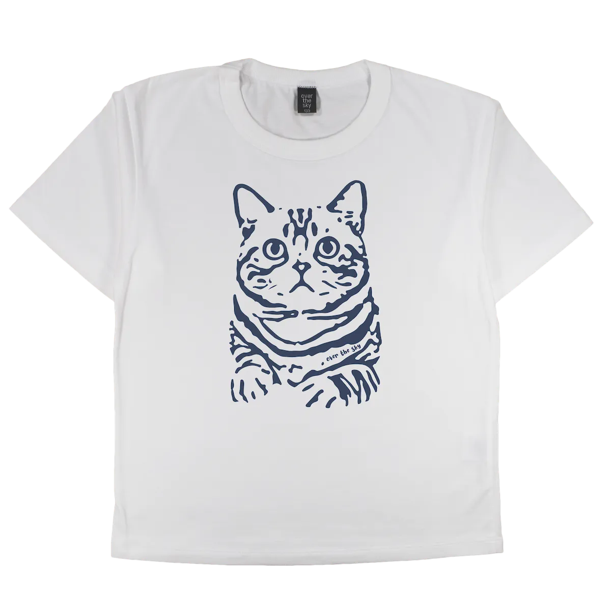 kids T-shirt sitting cat printed on