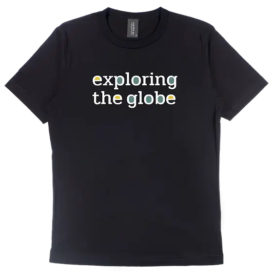 Explore the globe T-shirt | OVER THE SKY