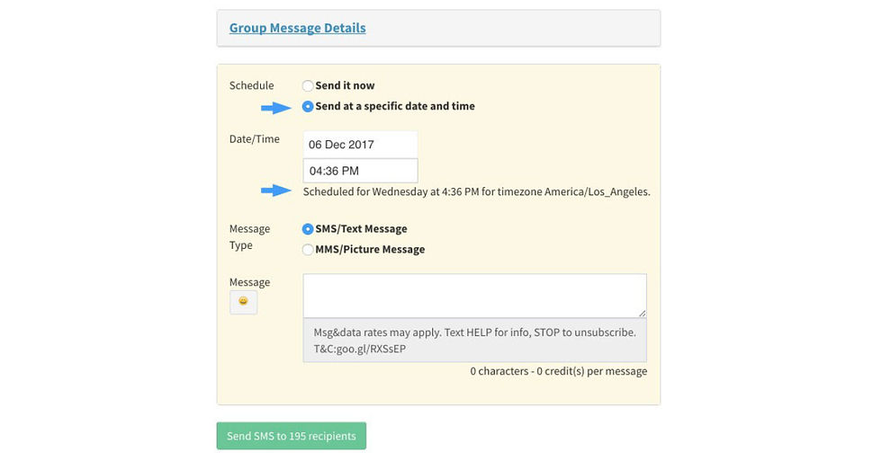 Pony Express HQ now detects your timezone | SMS marketing