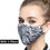 Thumbnail: Kpop Cotton Black Mask Mouth Face Mask Anti Dust Mask with 2pcs Activated Carbon