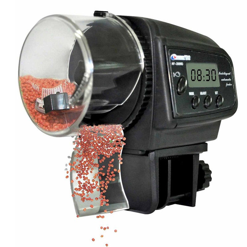 HONGYI 65mL Automatic Fish Feeder for Aquarium Fish Tank Auto Feeders with Timer