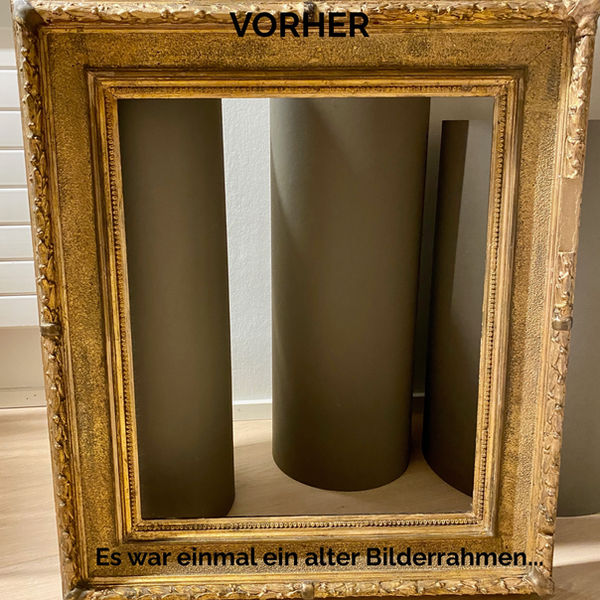 alter Bilderrahmen gold