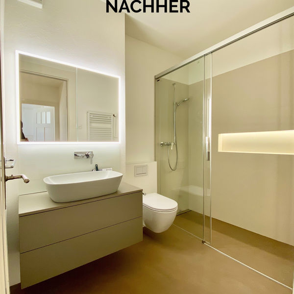Umbau 4m2 Bad - nachher