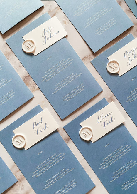 Menus and placecards