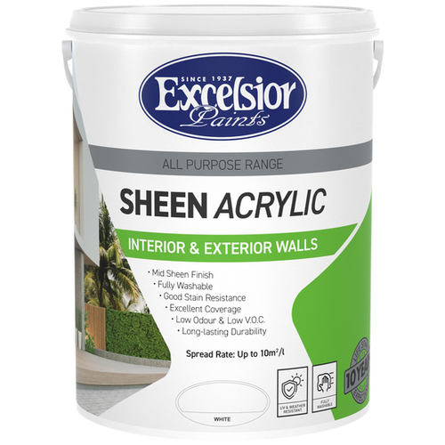 All Purpose Sheen Acrylic – Interior & Exterior Walls | Excelsior