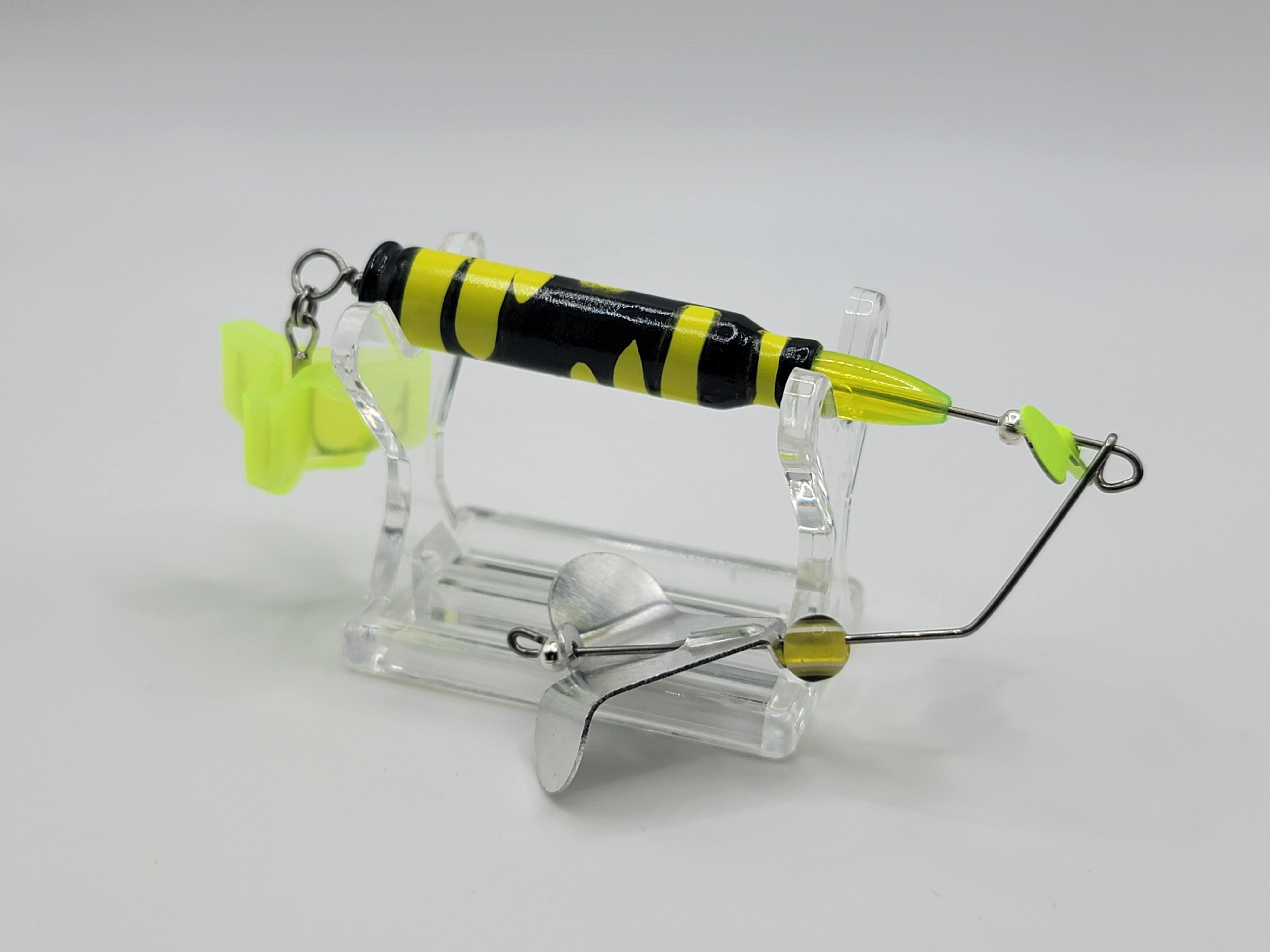 CHARTREUSE AND BLACK - EYED BUZZ BAIT
