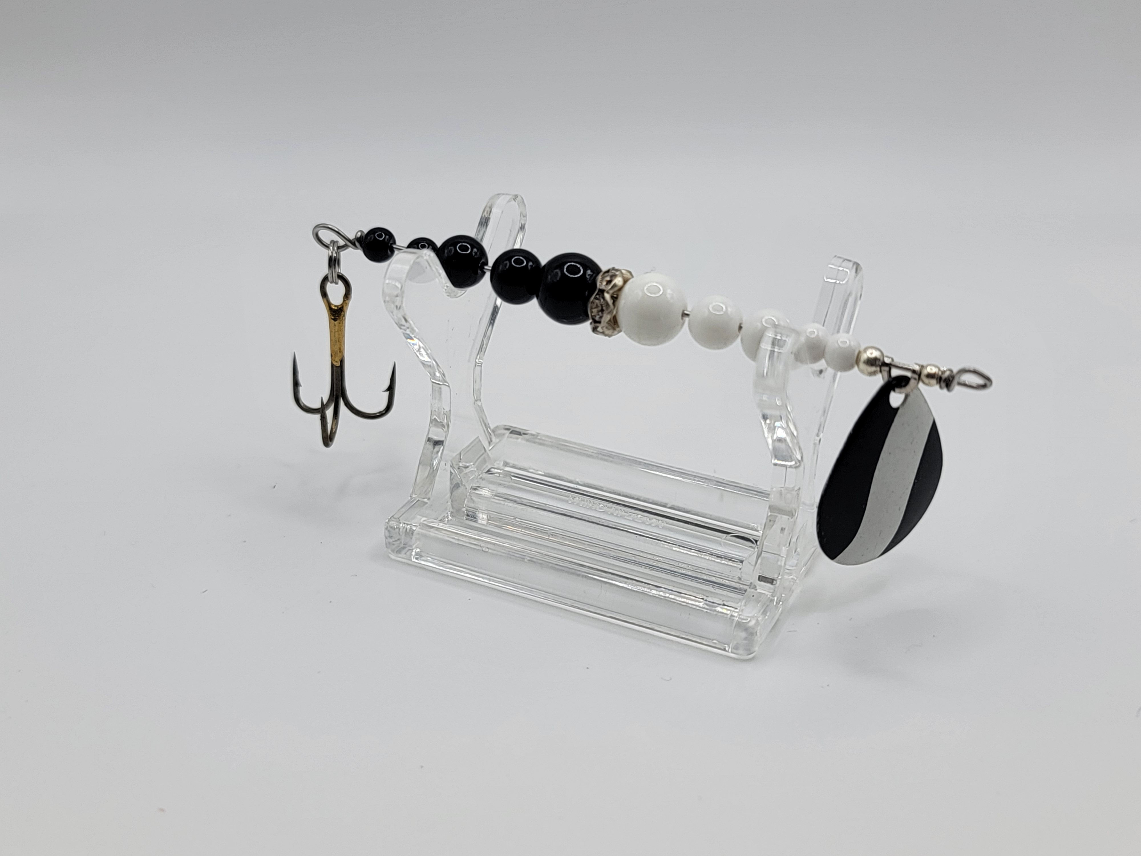 BLACK AND WHITE - SOLID MEDIUM WEDDING RING
